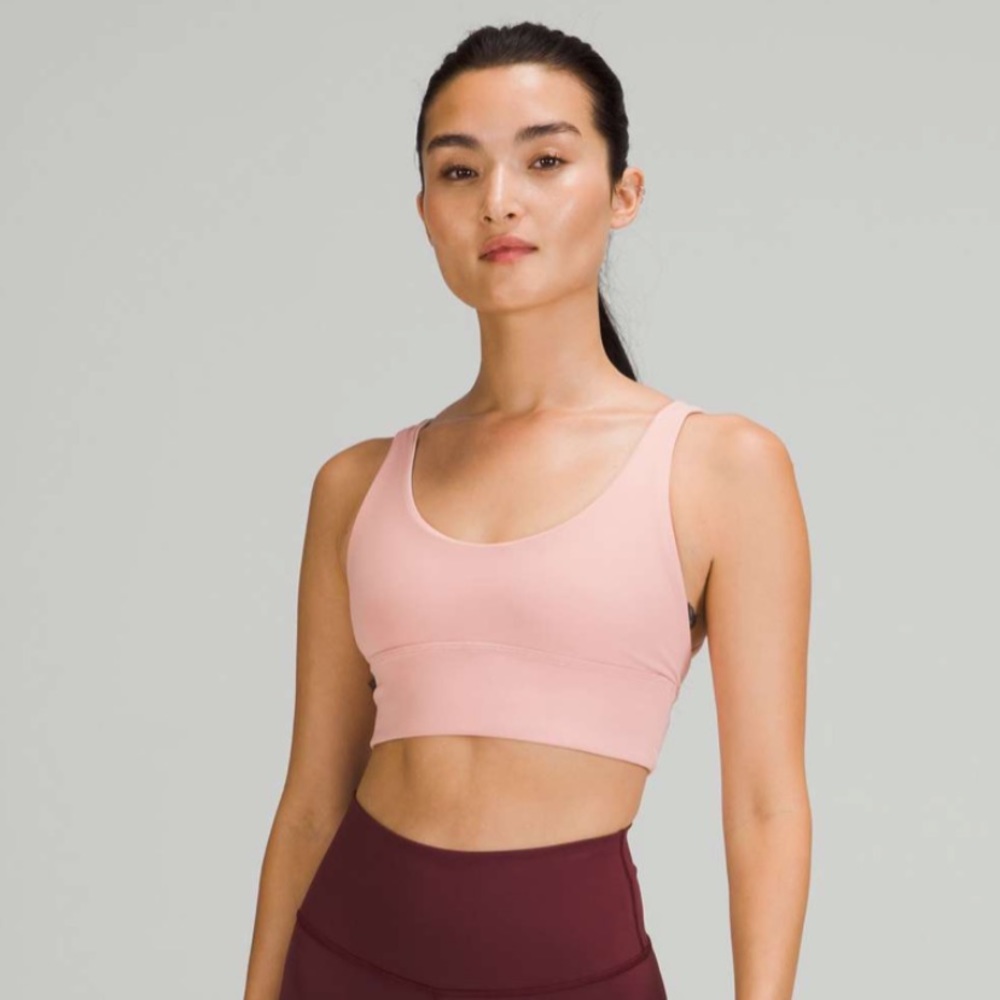 NWT Reversible Align Bra Size 10 - Pink Puff/Pink Mist - Nulu - A/B cup